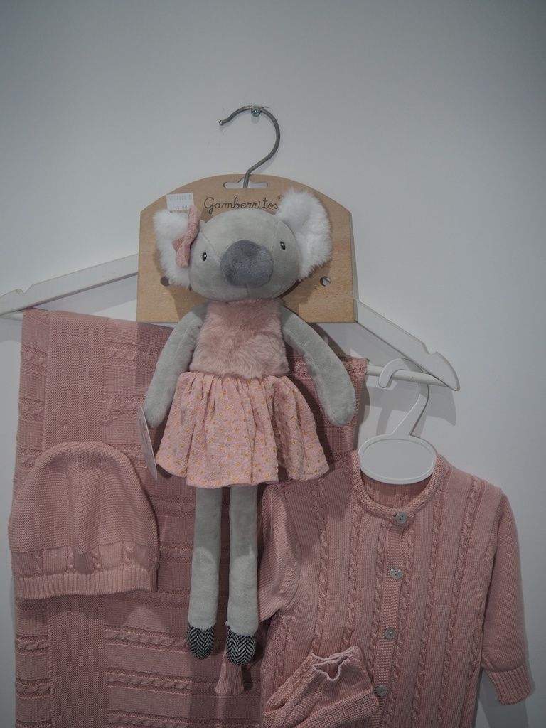 Peluche Coala Gamberritos com Vestido Rosa