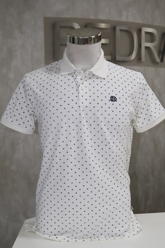 Polo Classic Dot: Micro-Padrão Geométrico & Elegância Casual