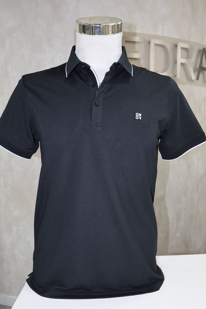 Polo de Homem Slim Fit com Vivos Contraste