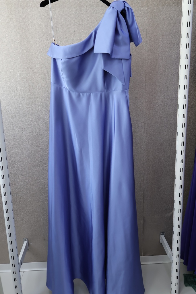 Vestido Longo Acetinado Lavender Bow