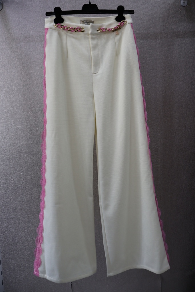 Calças Wide Leg Ivory Angel