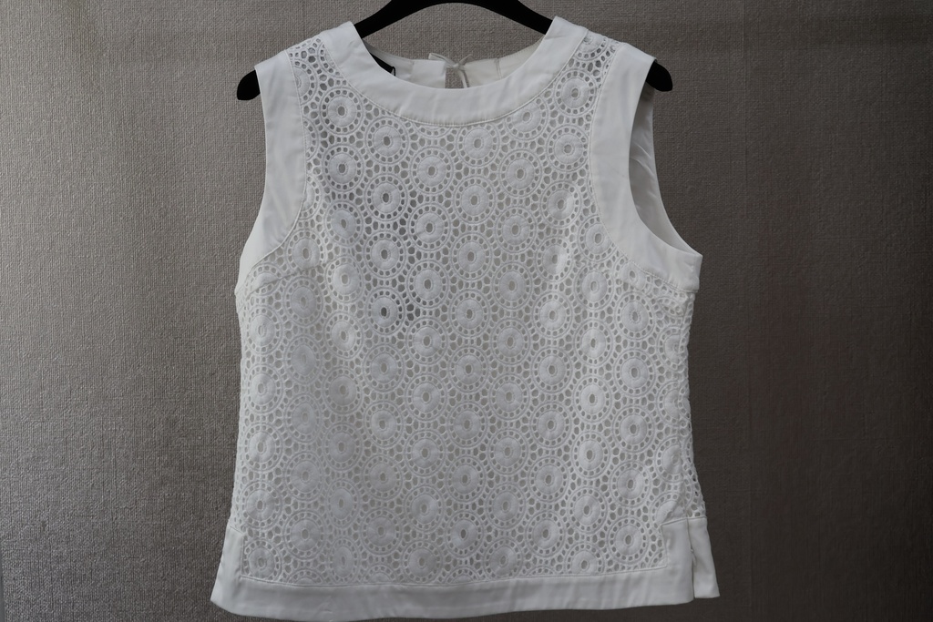 Top Étnico Ivory Eyelet