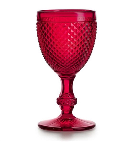 Cálices Vinho Tinto Vermelho Bicos Vermelho