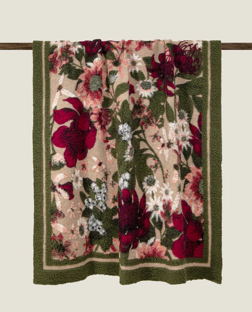 Manta - Greenery - Plaid in Lana Cotta Merinos Woolmark