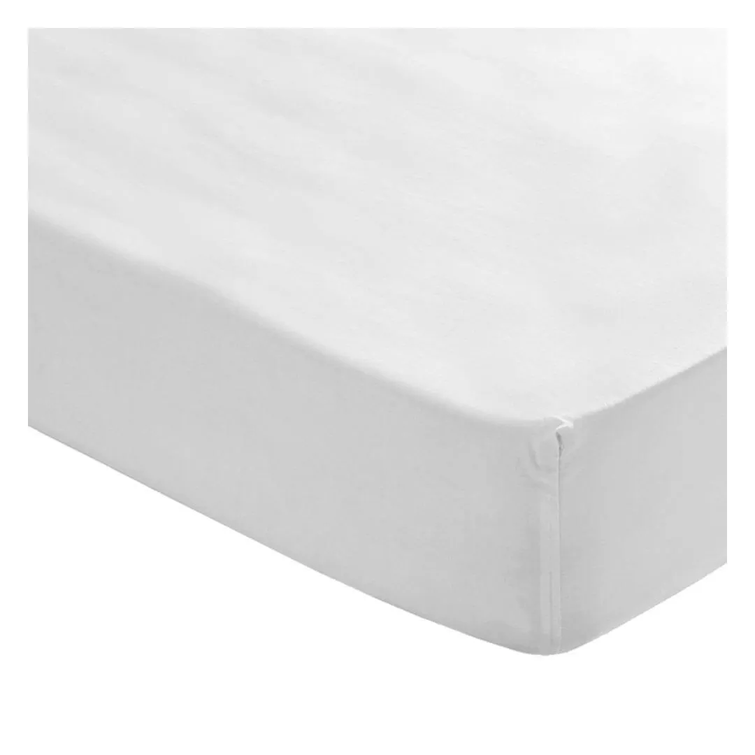 Lençol de Baixo Ajustável Branco