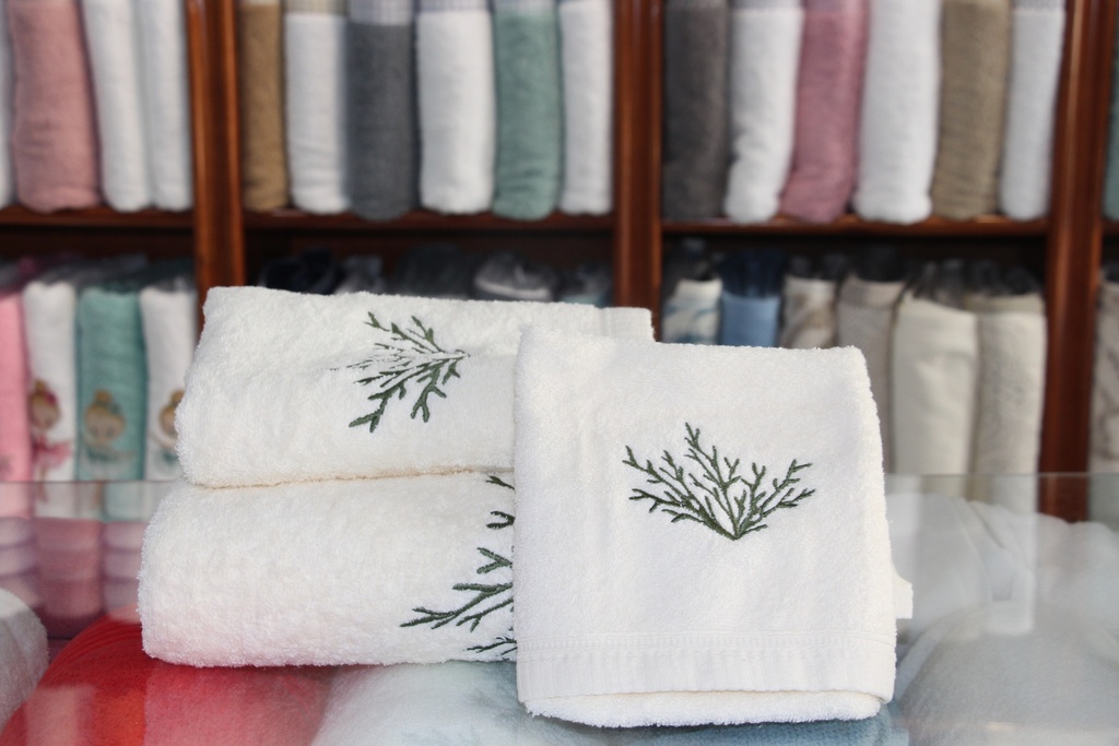 Conjunto de Toalhas de Banho Branco
