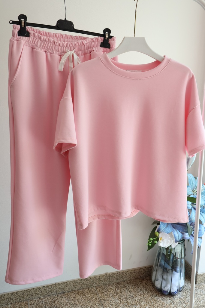 Conjunto Feminino Casual Rosa