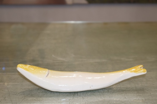 Sardinha em Cerâmica - Branco e Mostarda