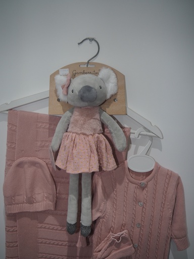 Peluche Coala Gamberritos com Vestido Rosa