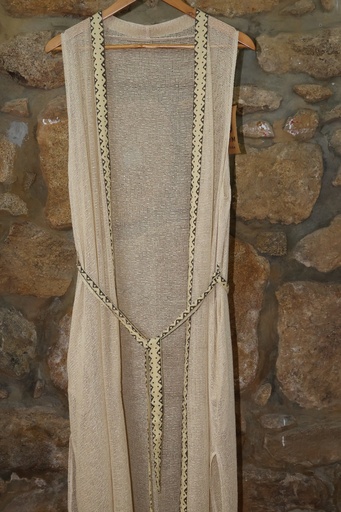 Kimono Longo Texturizado com Cinto