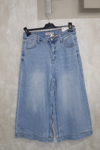 Calças de Ganga Culotte Denim Style