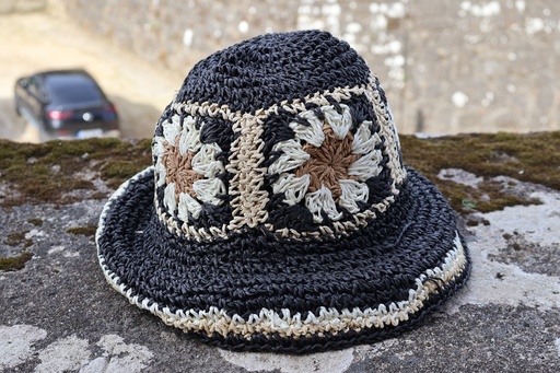 Chapéu Bucket Margarida Preto