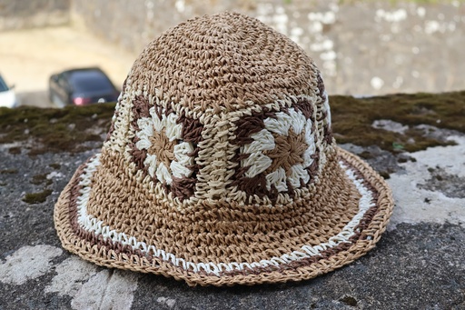 Chapéu Bucket Margarida Bege