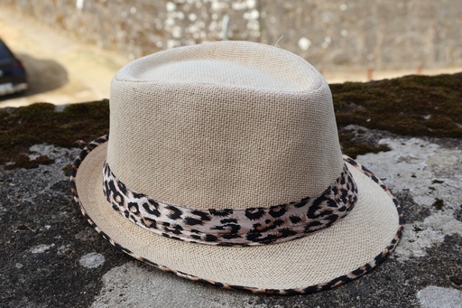 Chapéu Fedora Animal Print