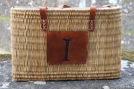 Mala de Palha Personalizada "I"