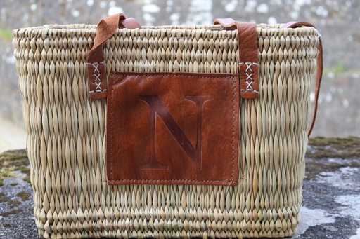 Mala de Palha Personalizada "N"