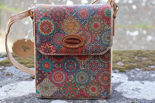 Mala Porta-Telemóvel de Cortiça Mandalas