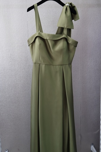 Vestido Longo Acetinado Olive Glam