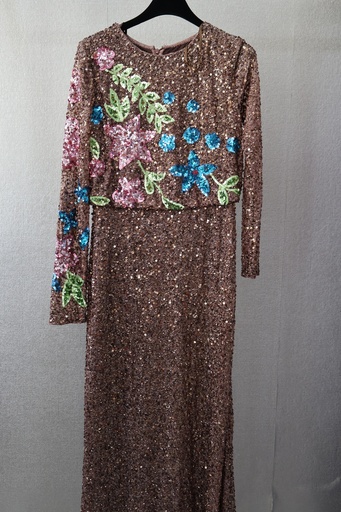 Vestido Longo Sequins Garden