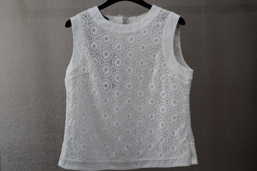Top Étnico Ivory Eyelet