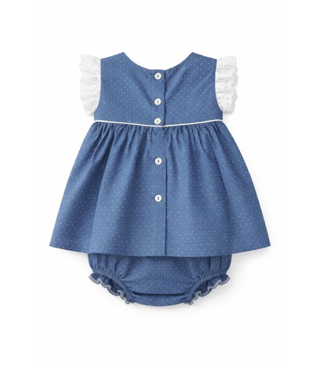 Vestido Azul Renda