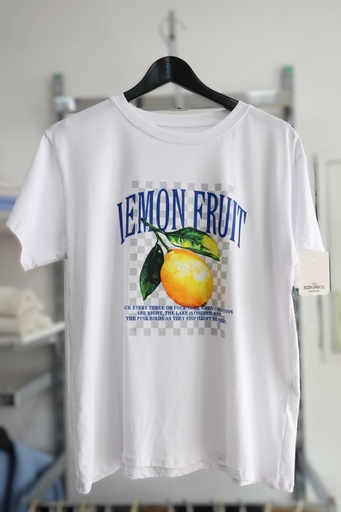 T-Shirt Branca "Lemon Fruit"