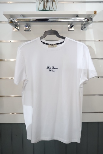 T-shirt Branca com Inscrição Central