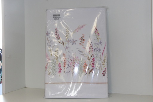 Jogo de Cama com Estampa Floral (Branco)