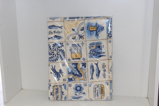 Toalha com Padrão de Azulejos Tradicionais Portugueses