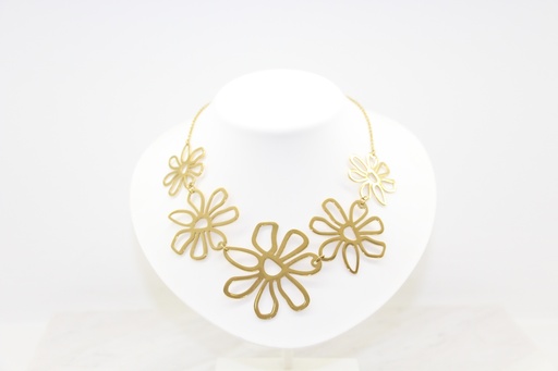 Colar Floral Dourado