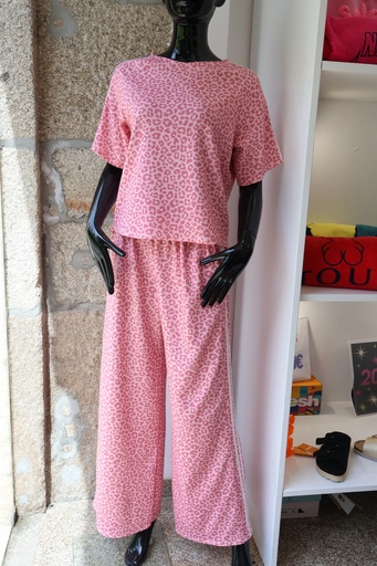 Conjunto Rosa Animal Print